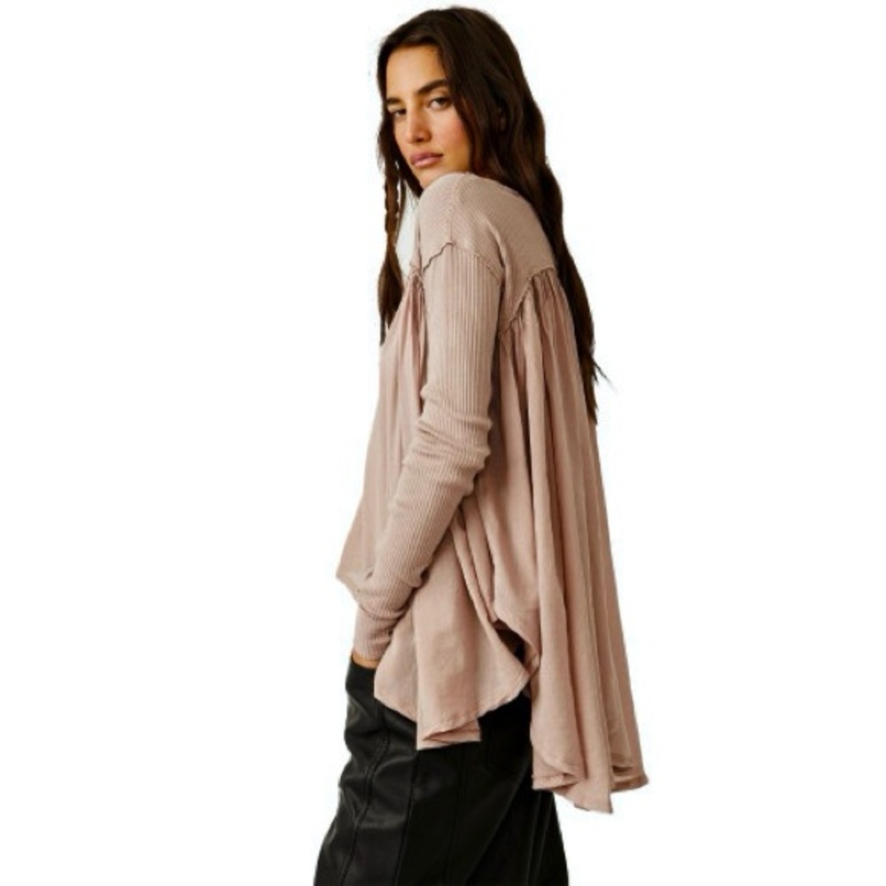 We The Free Dusty Pink Tunic Top